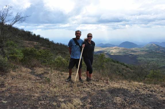 Início da caminhada no vulcão Pacaya, próximo à Antigua, na Guatemala